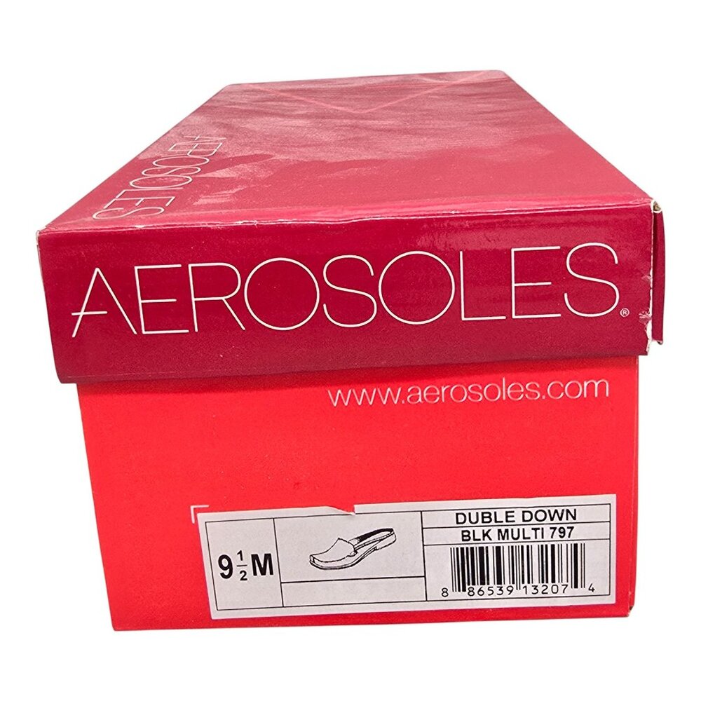 Aerosoles Duble Down Women's Mules Black slip on Patent Size 9.5M - Picture 10 of 14